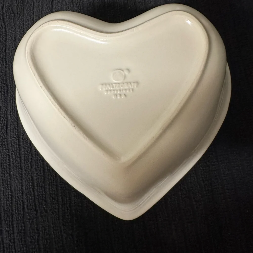 Pfaltzgraff 8” White Heart-Shaped‎ Dish